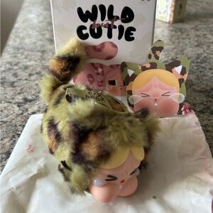 Crybaby Wild but Cutie Cat Plush Pendant - Camo cutie